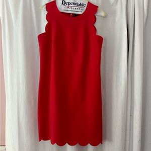 J. Crew Sleeveless Coral Sheath Dress